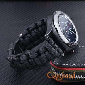 Pletena narukvica crna 22mm Samsung,Huawei watch